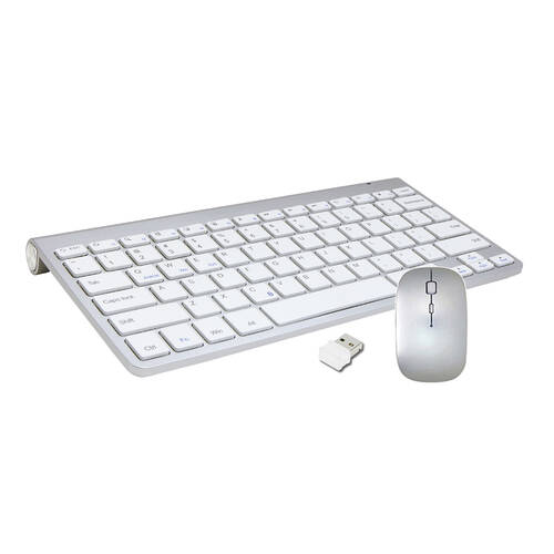 Sansai 2.4 Wireless Keyboard & Mouse Combo - Silver