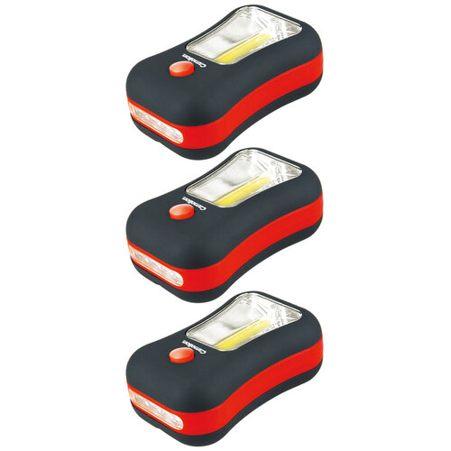 3PK Camelion 3W Cob Led Work Light Inc. Batteries