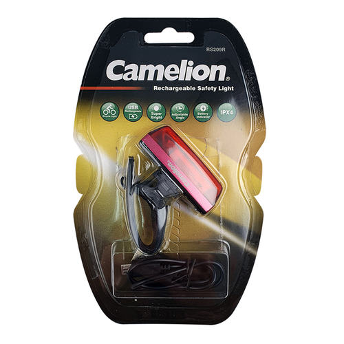 Camelion Rechargeable Safety Rear Bike Light Red