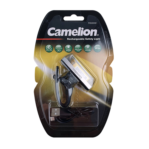 Camelion Rechargeable Safety Front Bike Light White