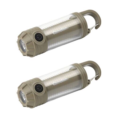 2PK Camelion Rechargeable 2 In 1 Camping/Work Light USB-C Runs Up to 7 Hours