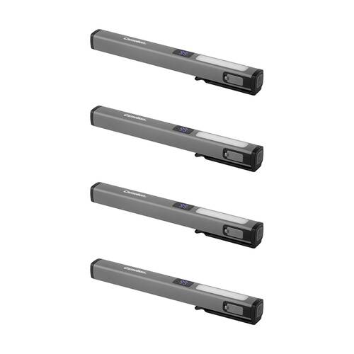 4PK Camelion Rechargeable 2 In 1 Work/Torch Light USB-C Runs Up to 4.5 Hours