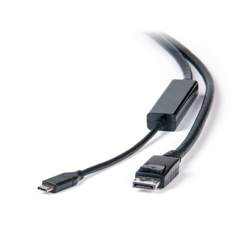 Connect Cable Male USB-C to DisplayPort 4K Cable For TV/Monitor Black - 2m