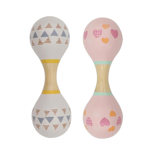 2PK Kaper Kidz 15cm Calm & Breezy Maraca Rattle Double Ended Toy 0+