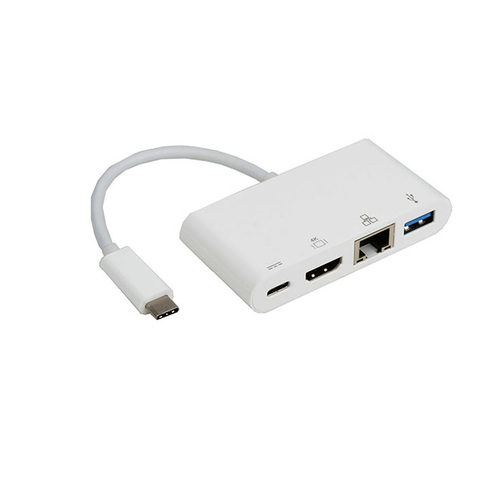 8Ware USB-C Type-C to USB 3.0 Ethernet w/ Type-C Charging Port Adapter Cable