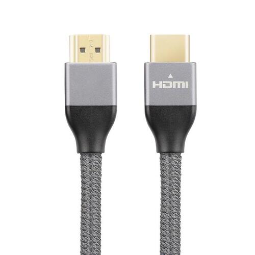 8Ware 1m Premium HDMI 2.0 Male Cable UHD 4K Connector - Grey