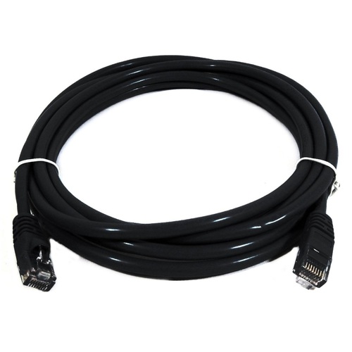 8Ware 25cm Cat6a UTP Snagless Ethernet Cable LAN Connector - Black