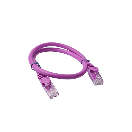 8Ware 25cm Cat6a UTP Snagless Ethernet Cable LAN Connector - Purple
