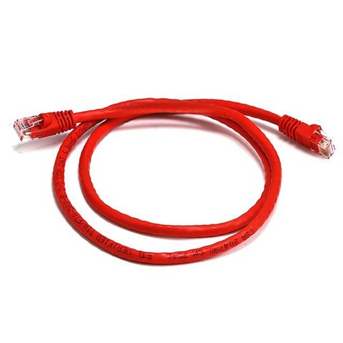 8Ware 25cm Cat6a UTP Snagless Ethernet Cable LAN Connector - Red