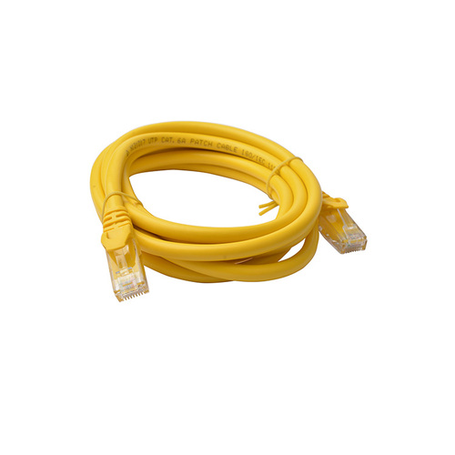 8Ware 2m Cat6a UTP Snagless Ethernet Cable LAN Connector - Yellow