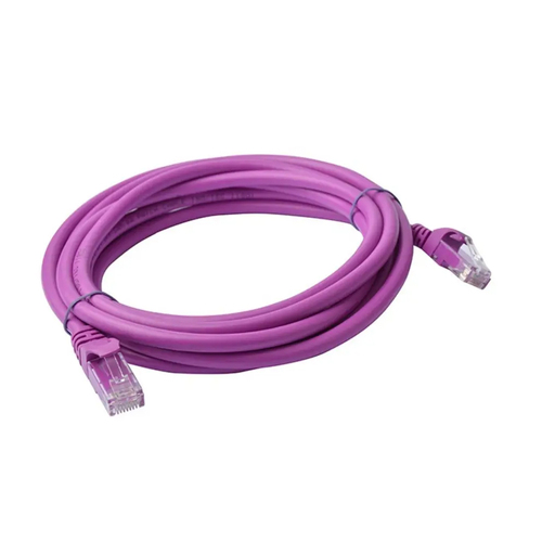8Ware 3m Cat6a UTP Snagless Ethernet Cable LAN Connector - Purple