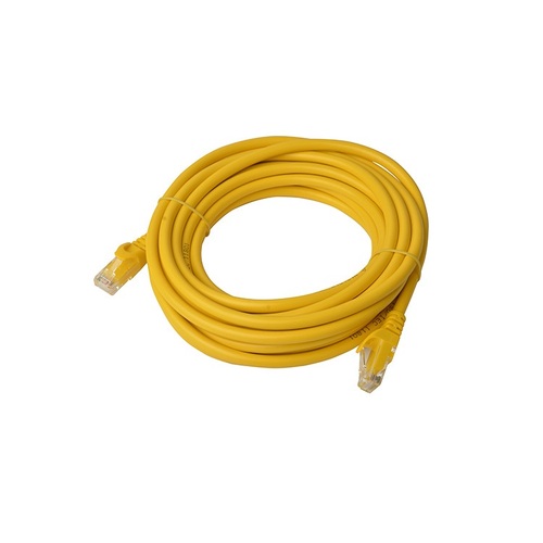 8Ware 3m Cat6a UTP Snagless Ethernet Cable LAN Connector - Yellow