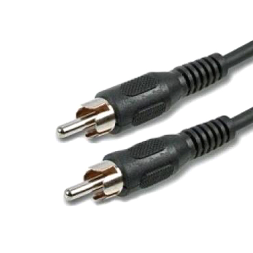 8Ware 2m RCA Male Extension Cable/Connector - Black