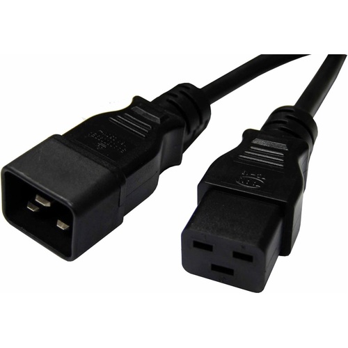 8Ware 1m Extension Cable Lead 15A Male to Female For UPS/PDU/PC Server BLK