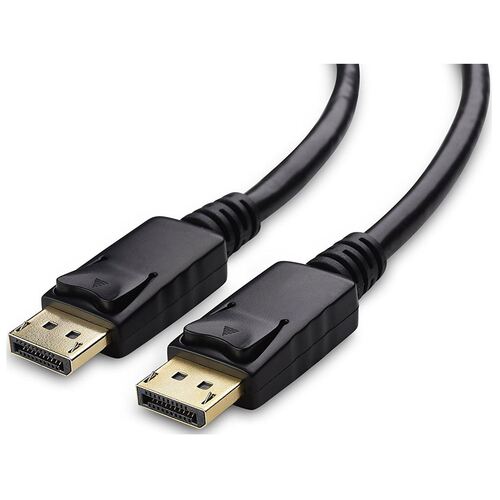 8Ware 2m DisplayPort Male 4K Cable 30AWG Gold-Plated - Black