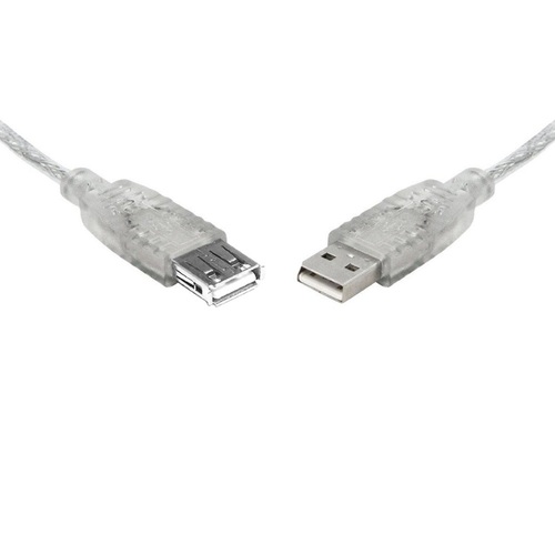 8Ware 1m USB 2.0 Extension Cable A to A Male to Female Metal Cable