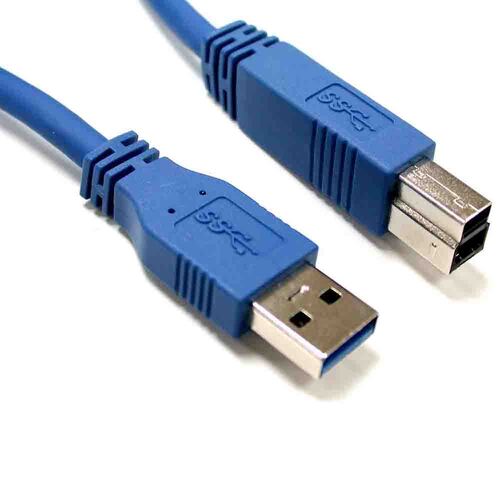 8Ware 1m USB 3.0 Cable A to B Male to Female Extension Connector Blue