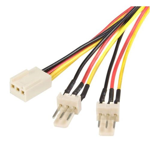 Astrotek Fan Power Cable 20cm 2x3pin Male - Female PC Cooler Connectors