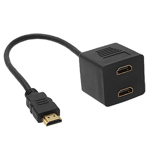Astrotek HDMI Splitter Cable 15cm Male to 2x Female Amplifier Duplicator