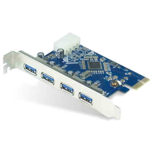 Astrotek PCI-E To 4xFemale USB-A 3.0 Add-on Expansion Card Adapter Hub