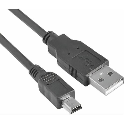 Astrotek 30cm Male USB-A 2.0 To Male Mini USB-B Cable Cord Black