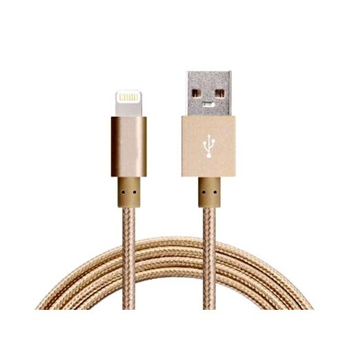 Astrotek 1m Male USB-A To 8 Pin Data Sync Charger Cable For iPhone Gold