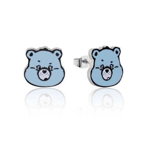 ECC Care Bears Grumpy Bear Enamel Stud Earrings - Stainless Steel - Blue
