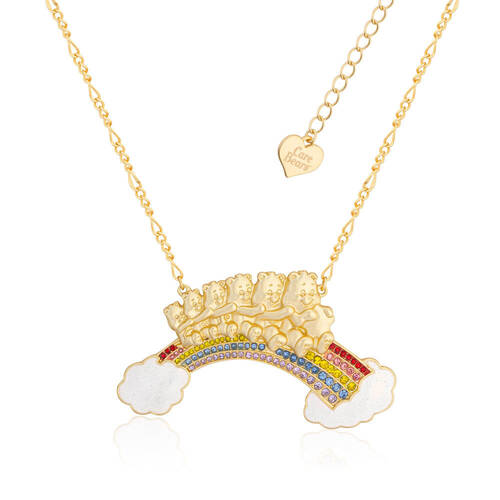 Care Bears Statement Rainbow Necklace - Gold Plated Brass - Gold