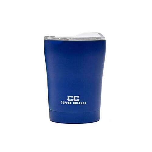 Coffee Culture Stainless Steel Double Wall 350ml Travel Cup - Blue
