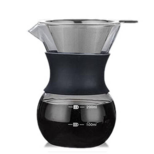 Coffee Culture 200ml Pour Over Coffee Maker Glass Jug w/ Filter