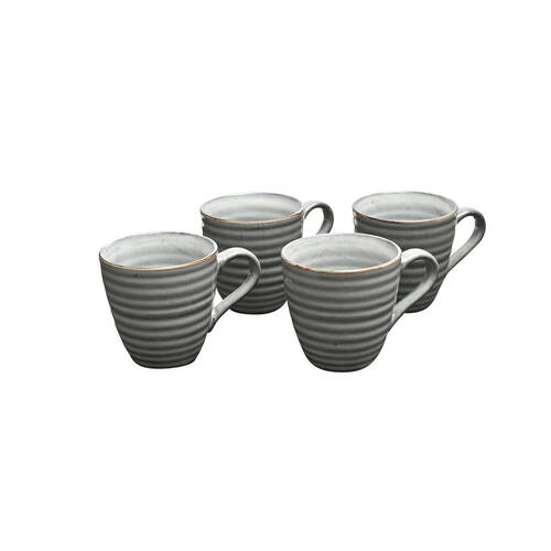 4pc Coffee Culture Reactive 355ml Ceramic Coffee & Tea Mug