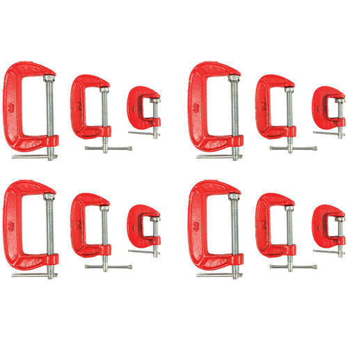 3pc C Clamp Set 25/50/70mm 4 Pack