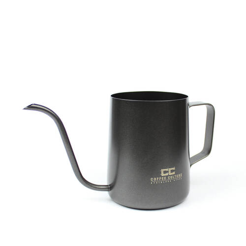 Coffee Culture 600ml Stainless Steel Goose Neck Pour Over Jug - Matte Black