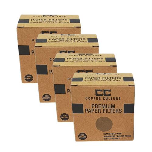 4x 100pc Coffee Culture Paper Coffee Disk Filter Round 64mm