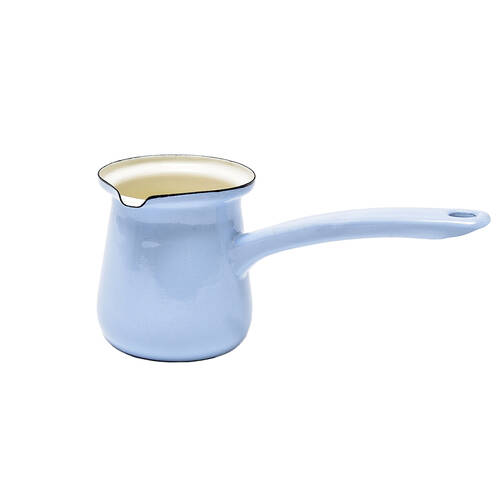 Coffee Culture Stove Top Carbon Steel Turkish Making Pot 750mL Enamel Sky