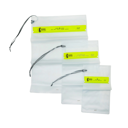 3pc Cockatoo Camping 18/25/34cm Waterproof Pouch Set - White