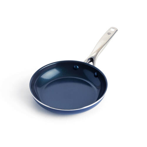 Blue Diamond Open 20cm Frypan Non-Stick Pan Toxin Free Cookware Dark Blue
