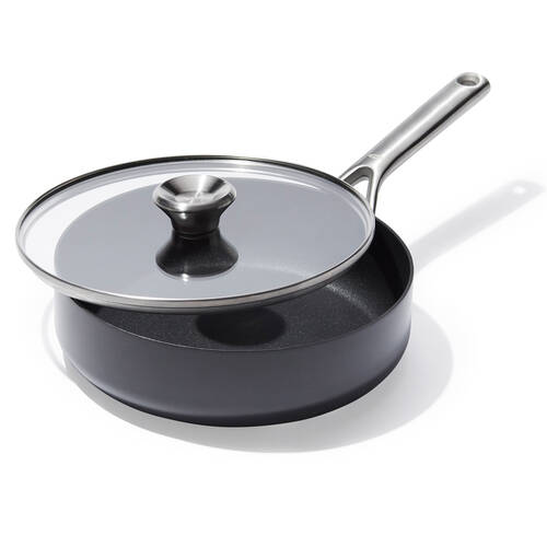 OXO Ceramic Professional Non-Stick 3-Quart Sauté Pan w/ Lid Grey