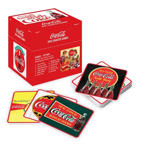 40pc Coca-Cola Epic Coaster Games Adult/Teens Game 18+