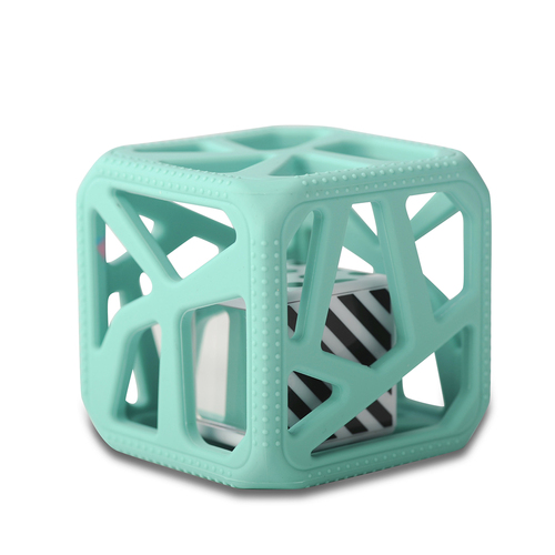 Malarkey Kids Chew Cube Baby/Infant Sensory Rattle/Teether Toy Mint