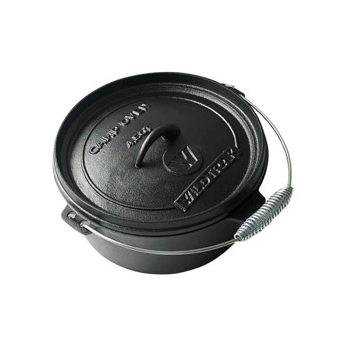 Cockatoo Portable Camping/Travel Camp Oven 4.5Qt 25x15cm Black