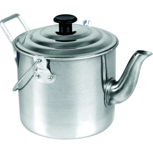 Cockatoo Camping Aluminium 1800ml Billy Teapot - Silver