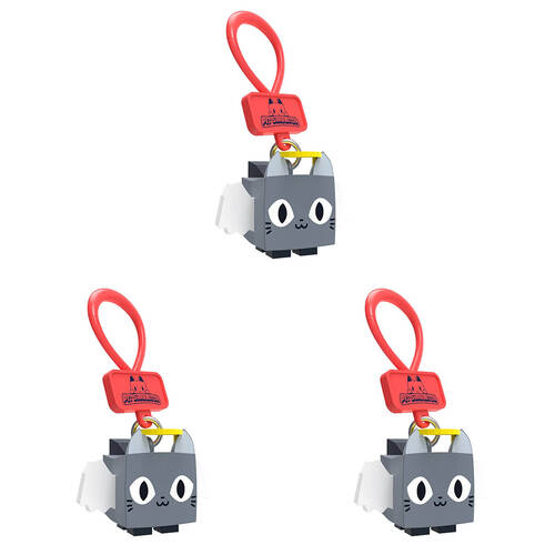 3PK Pet Simulator 3 In Blind Collector Pet Clips S2 - Assorted 6y+