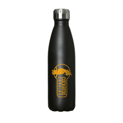 Cockatoo Camping 500ml Stainless Steel Drink Bottle - Black