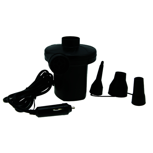 Cockatoo Camping Electric 12V Air Pump w/ Nozzle - Black
