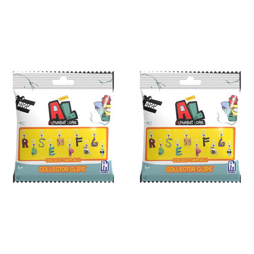 2PK Alphabet Lore - Collector Clips Series 1 - Assorted 6y+