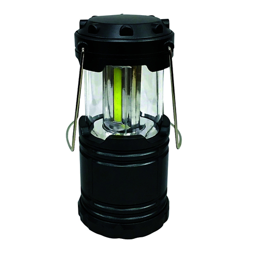 Cockatoo Camping 18.5cm LED Pop-Up Lantern - Black