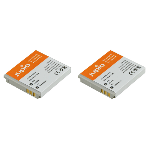 2PK Jupio Li-Ion 3.7V 750mAh Rechargeable Battery For Canon NB-4L Camera