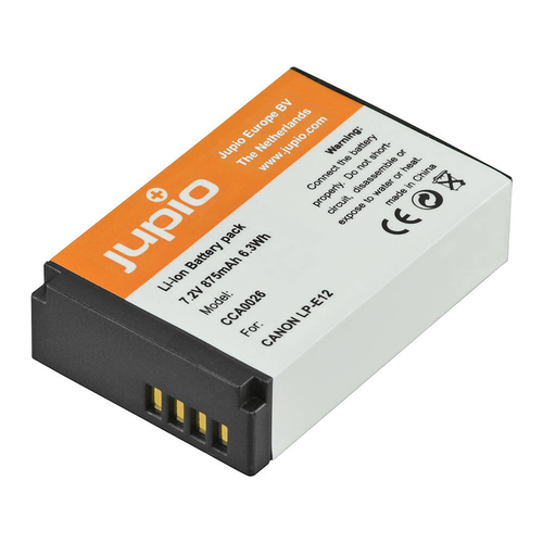 Jupio Li-Ion 7.2V 875mAh Rechargeable Battery For Canon LP-E12 Camera