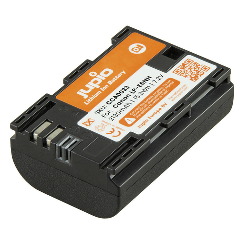 Jupio Li-Ion 7.2V 2130mAh Rechargeable Battery For Canon LP-E6NH Camera